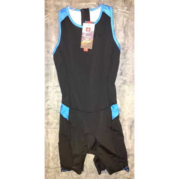 NWT Santic Triathlon One-Piece Sleeveless Padded Quick-Dry  Size Small Cycling - Picture 1 of 14